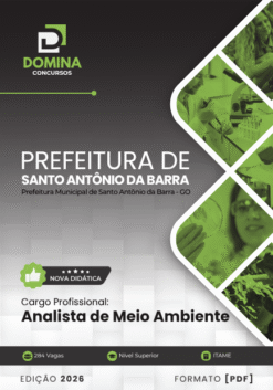 Analista de Meio Ambiente Santo Antônio da Barra GO | Apostila 2026