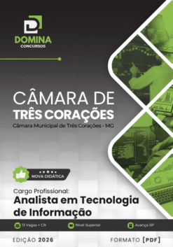 Analista em Tecnologia de Informação Câmara Três Corações MG | Apostila 2026