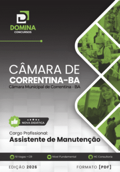 Assistente de Manutenção Câmara Correntina BA | Apostila 2026