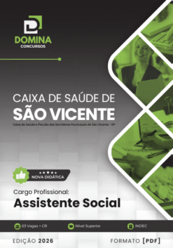 Assistente Social Caixa de Saúde de São Vicente SP | Apostila 2026
