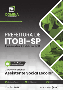 Assistente Social Escolar Itobi SP | Apostila 2026