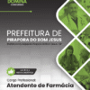 Atendente de Farmácia Pirapora do Bom Jesus SP | Apostila 2026