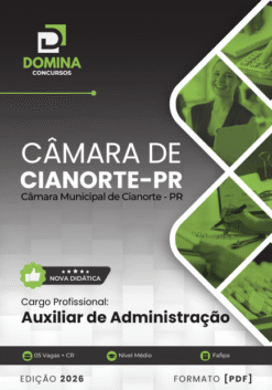 Auxiliar de Administração Câmara Cianorte PR | Apostila 2026