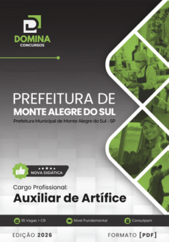 Auxiliar de Artífice Monte Alegre do Sul SP | Apostila 2026