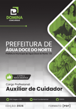 Auxiliar de Cuidador Água Doce do Norte ES | Apostila 2026