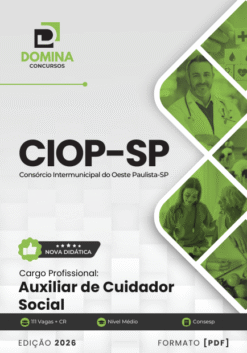 Auxiliar de Cuidador Social CIOP SP | Apostila 2026