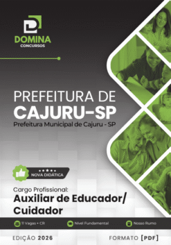 Auxiliar de Educador Cuidador Cajuru SP | Apostila 2026