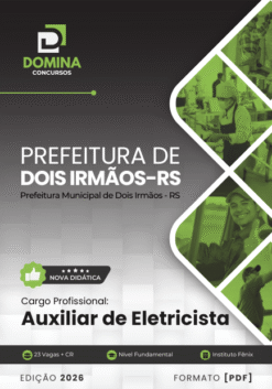 Auxiliar de Eletricista Dois Irmãos RS | Apostila 2026