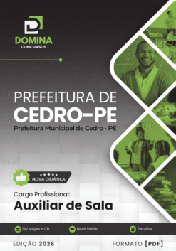 Auxiliar de Sala Cedro PE | Apostila 2026