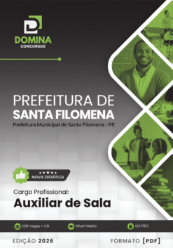 Auxiliar de Sala Santa Filomena PE | Apostila 2026