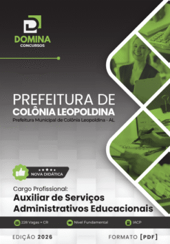 Auxiliar de Serviços Administrativos Colônia Leopoldina AL | Apostila 2026
