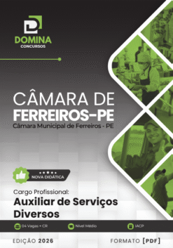 Auxiliar de Serviços Gerais Câmara Ferreiros PE | Apostila 2026