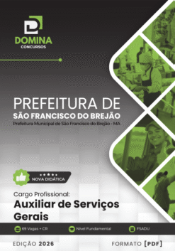 Auxiliar de Serviços Gerais São Francisco do Brejão MA | Apostila 2026