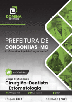 Cirurgião Dentista Estomatologia Congonhas MG | Apostila 2026