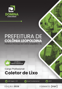 Coletor de Lixo Colônia Leopoldina AL | Apostila 2026