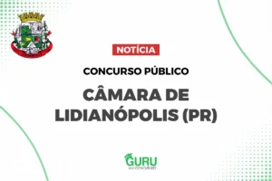 Concurso Câmara Lidianópolis PR