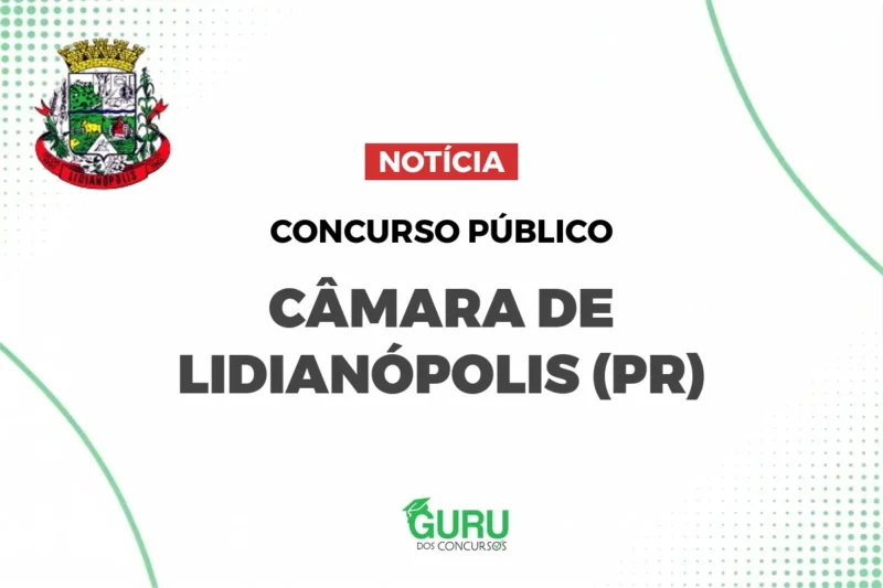 Concurso Câmara Lidianópolis PR