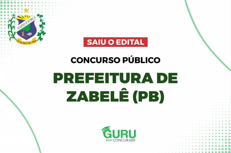 Concurso Prefeitura de Zabelê (PB)