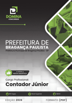 Contador Bragança Paulista SP | Apostila 2026