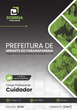 Cuidador Mirante do Paranapanema SP | Apostila 2026