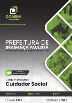 Cuidador Social Bragança Paulista SP | Apostila 2026