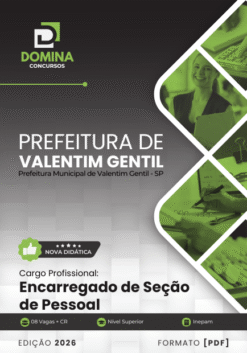 Encarregado de Setor Pessoal Valentim Gentil SP | Apostila 2026