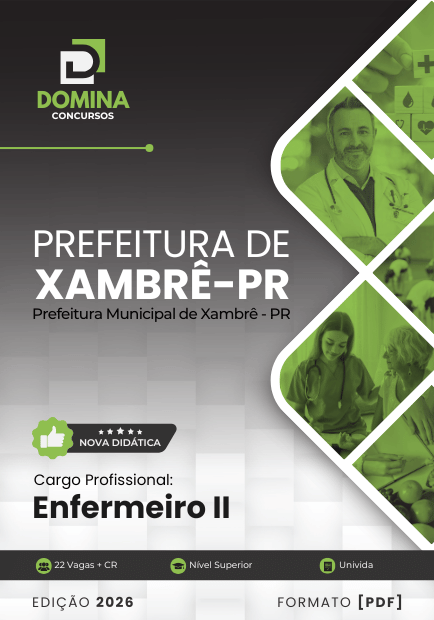 Enfermeiro Xambrê PR | Apostila 2026 1 Enfermeiro Xambrê PR | Apostila 2026