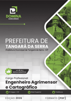 Engenheiro Agrimensor e Cartográfico Tangará da Serra MT | Apostila 2026