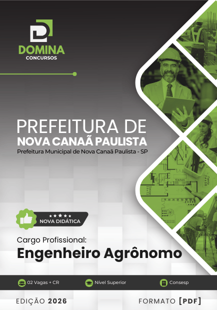 Engenheiro Agrônomo Nova Canaã Paulista SP | Apostila 2026 1 Engenheiro Agrônomo Nova Canaã Paulista SP | Apostila 2026