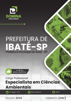 Especialista em Ciências Ambientais Ibaté SP | Apostila 2026