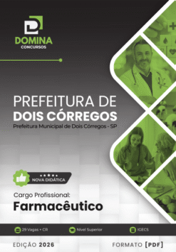 Farmacêutico Dois Córregos SP | Apostila 2026
