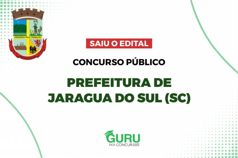 Concurso Prefeitura Jaraguá do Sul SC