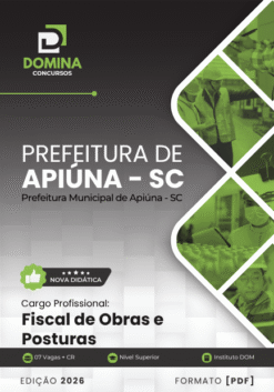 Fiscal de Obras e Posturas Apiúna SC | Apostila 2026