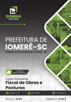 Fiscal de Obras e Posturas Iomerê SC | Apostila 2026