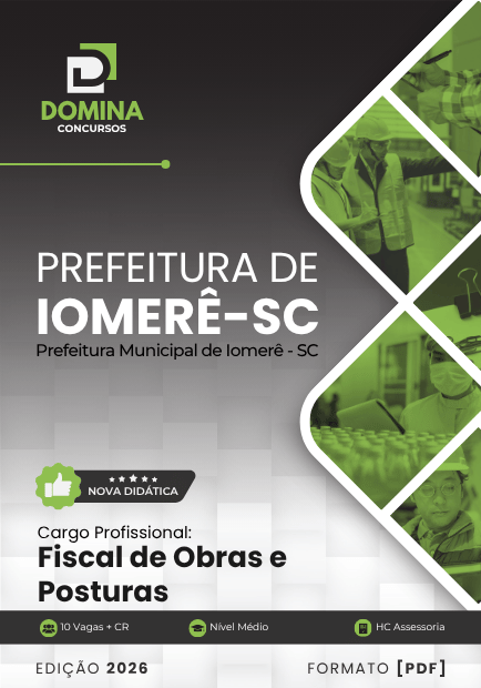 Fiscal de Obras e Posturas Iomerê SC | Apostila 2026 1 Fiscal de Obras e Posturas Iomerê SC | Apostila 2026