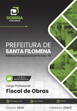 Fiscal de Obras Santa Filomena PE | Apostila 2026
