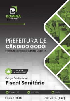 Fiscal Sanitário Cândido Godói RS | Apostila 2026