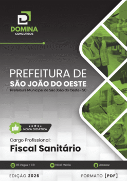 Fiscal Sanitário São João do Oeste SC | Apostila 2026