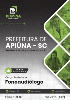Fonoaudiólogo Apiúna SC | Apostila 2026