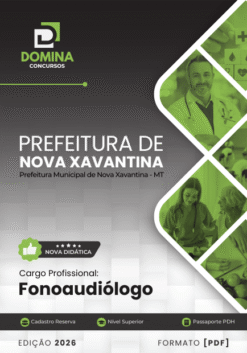 Fonoaudiólogo Nova Xavantina MT | Apostila 2026