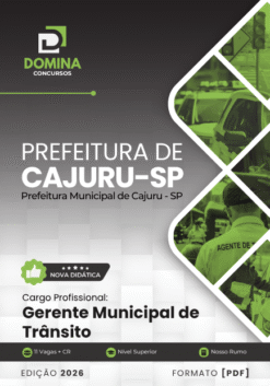 Gerente Municipal de Trânsito Cajuru SP | Apostila 2026