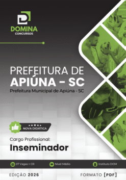 Inseminador Apiúna SC | Apostila 2026