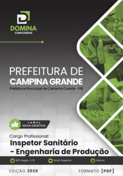 Inspetor Sanitário Engenharia de Produção Campina Grande PB | Apostila 2026