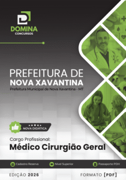 Médico Cirurgião Geral Nova Xavantina MT | Apostila 2026