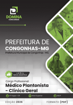 Médico Plantonista Clínico Geral Congonhas MG | Apostila 2026