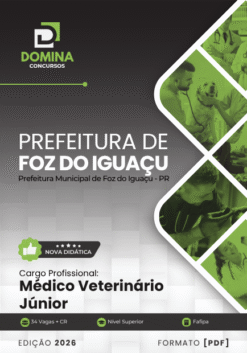 Médico Veterinário Foz do Iguaçu PR | Apostila 2026