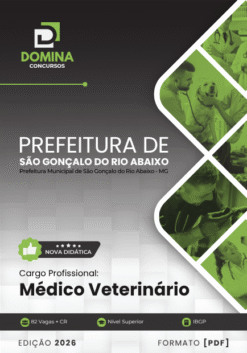Médico Veterinário São Gonçalo do Rio Abaixo MG | Apostila 2026