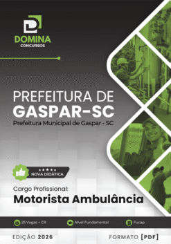 Motorista Ambulância Gaspar SC | Apostila 2026