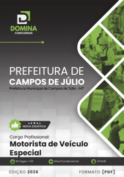 Motorista de Veículo Especial Campos de Júlio MT | Apostila 2026