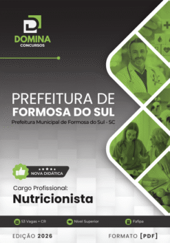Nutricionista Formosa do Sul SC | Apostila 2026